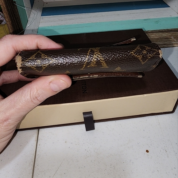 Guc Louis vuitton elise wallet used with flaws vintage monogram see pics - Picture 5 of 12